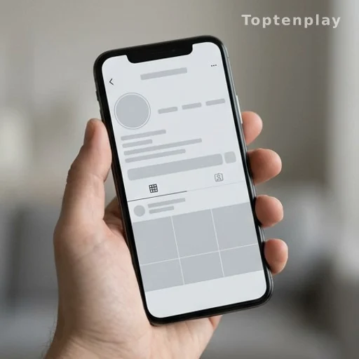 Écran de profil désactivé sur un smartphone, illustrant la suppression des réseaux sociaux