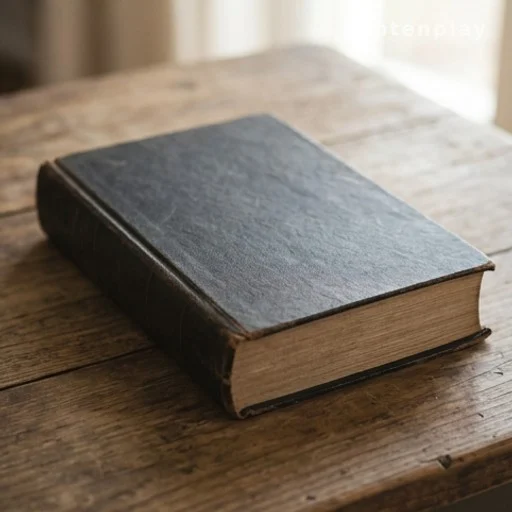Livre fermé sur une table, promotion suspendue fils Patrick Bruel