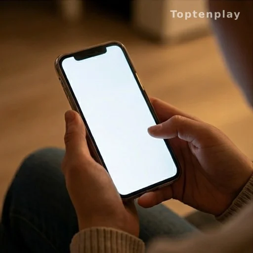 Mains tenant un smartphone avec un message de soutien publié sur Instagram