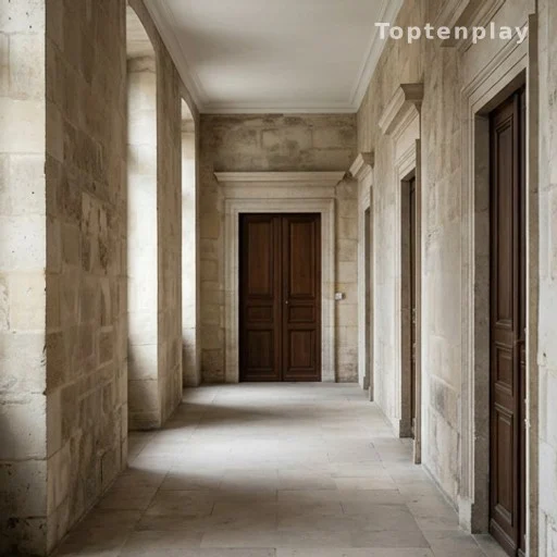 Couloir d'un palais de justice français, illustration des dysfonctionnements de la juridiction d'Auch