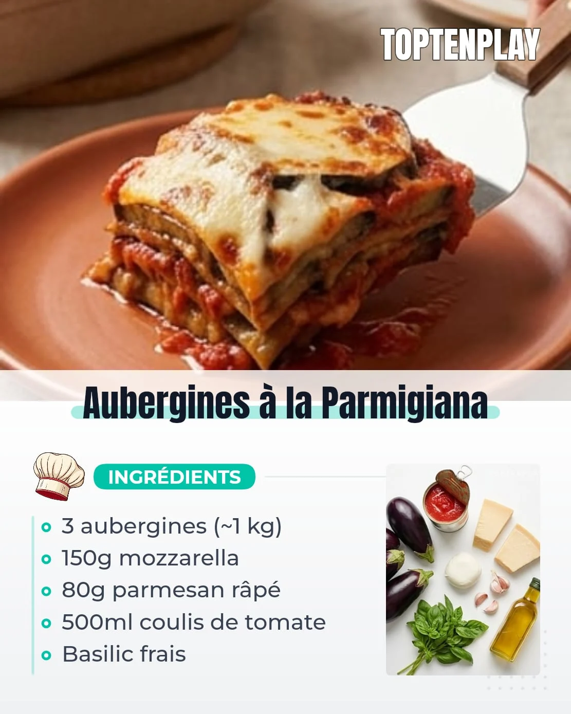 Aubergines à la Parmigiana