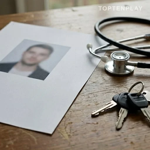 Avis de disparition et stéthoscope sur une table
