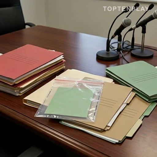 Dossiers de justice sur un bureau d’enquête