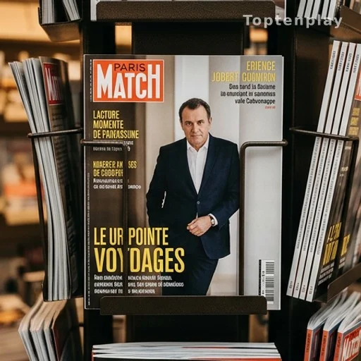 Couverture du magazine Paris Match en kiosque, couple en une