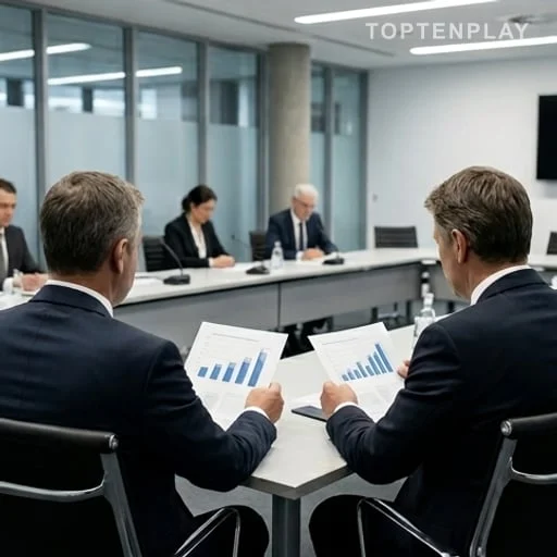 Réunion budgétaire européenne autour de documents financiers