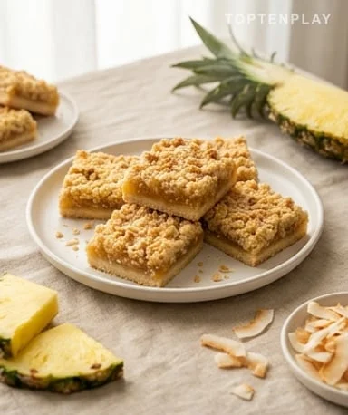 Barres Crumble Ananas Coco