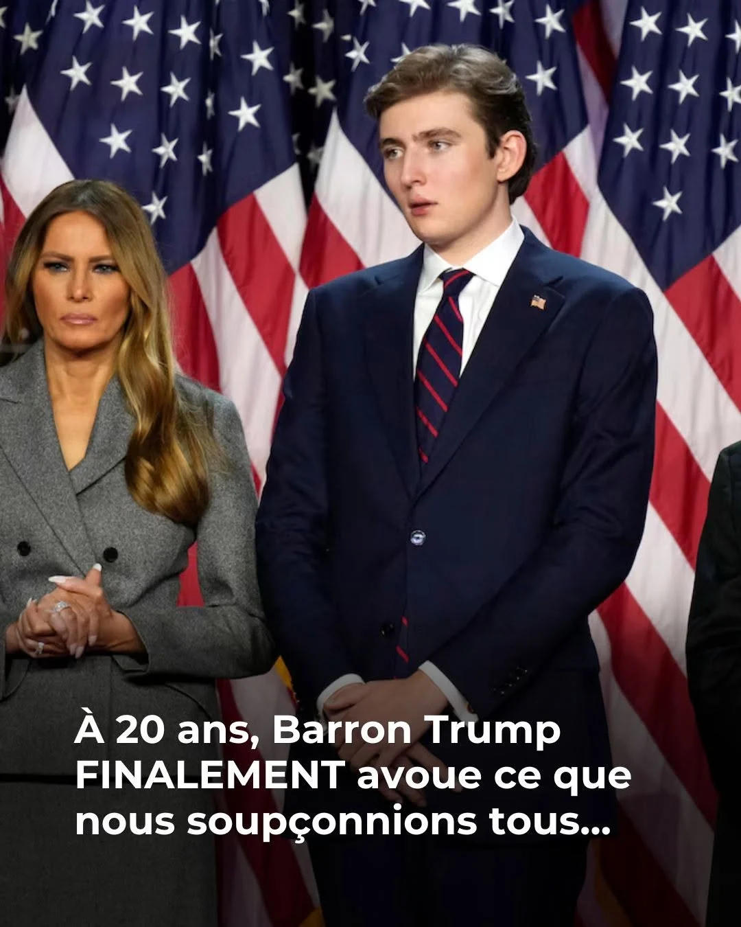 Barron Trump réapparaît pour les 80 ans de son père avec un look inédit