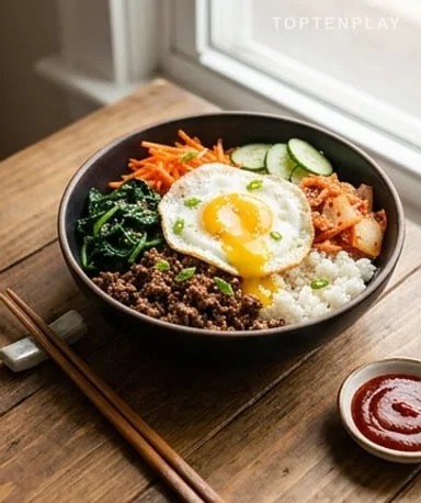 Bowl Bibimbap Maison au Bœuf Chili-Ail