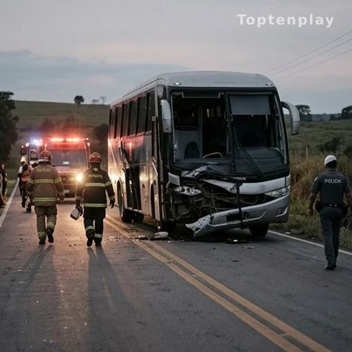 Bus accidenté sur une route de l'État de São Paulo après collision mortelle