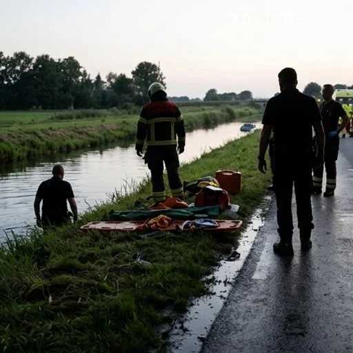 Secours mobilisés près d’un canal pour une prise en charge