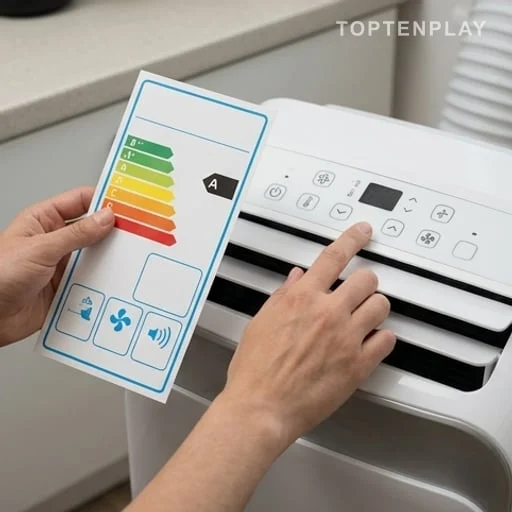 Étiquette énergie et réglages d’un climatiseur mobile