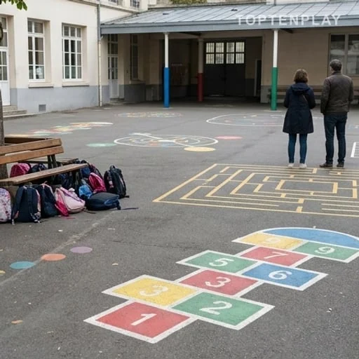 Cour d’école parisienne liée aux enquêtes périscolaires