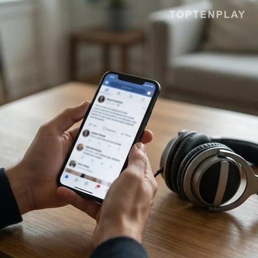 Téléphone montrant un hommage musical sans texte lisible