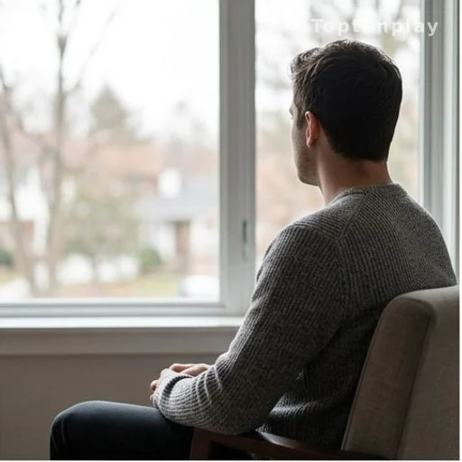 Personne en réflexion face à une fenêtre, symbolisant la prise de recul relationnel