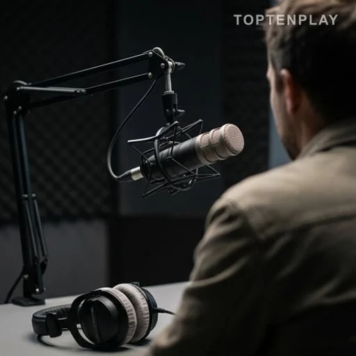 Micro de radio pour l’hommage adressé à Oscar