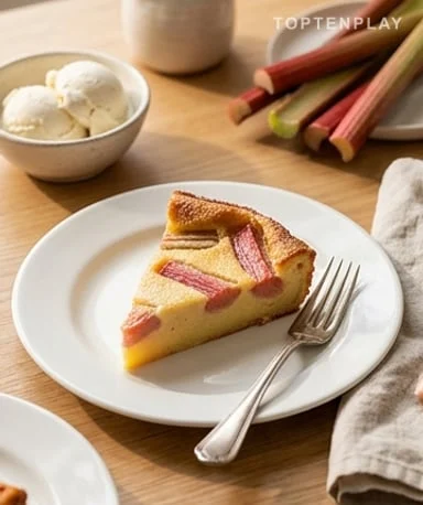 Clafoutis à la rhubarbe
