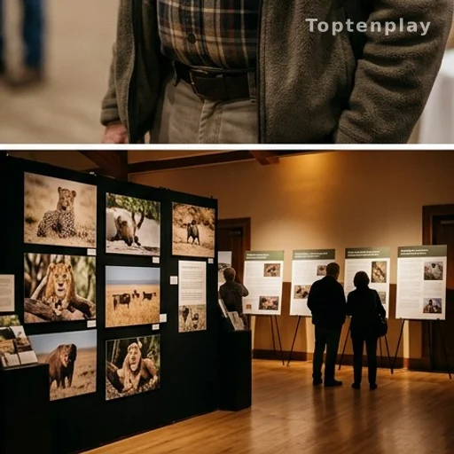 Exposition de conservation de la faune lors d'un événement caritatif en Californie