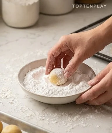 The dough takes ten minutes