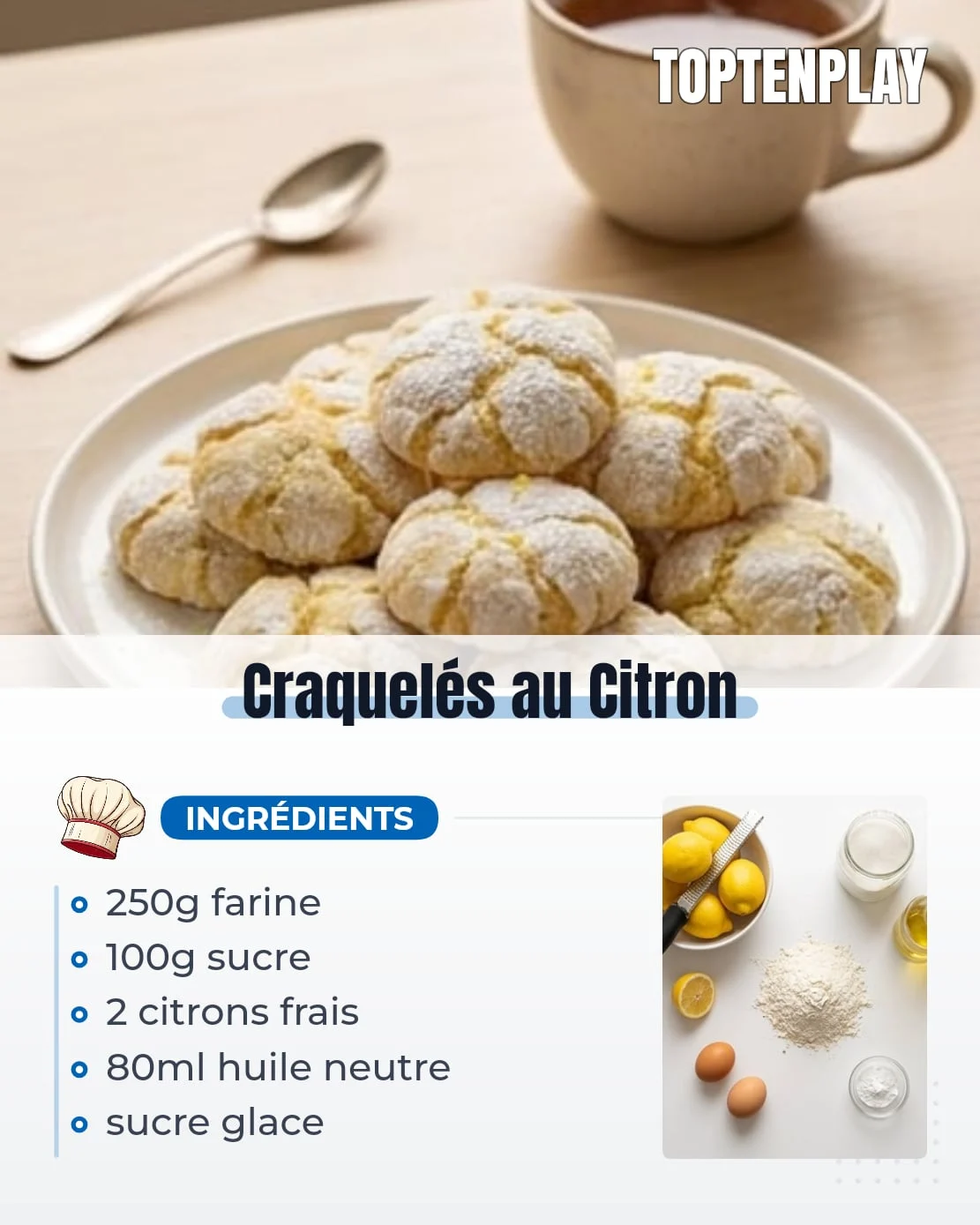 Craquelés au Citron