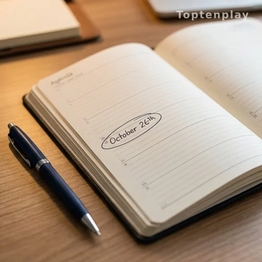 Agenda ouvert avec date cerclée pour planifier un entretien retraite