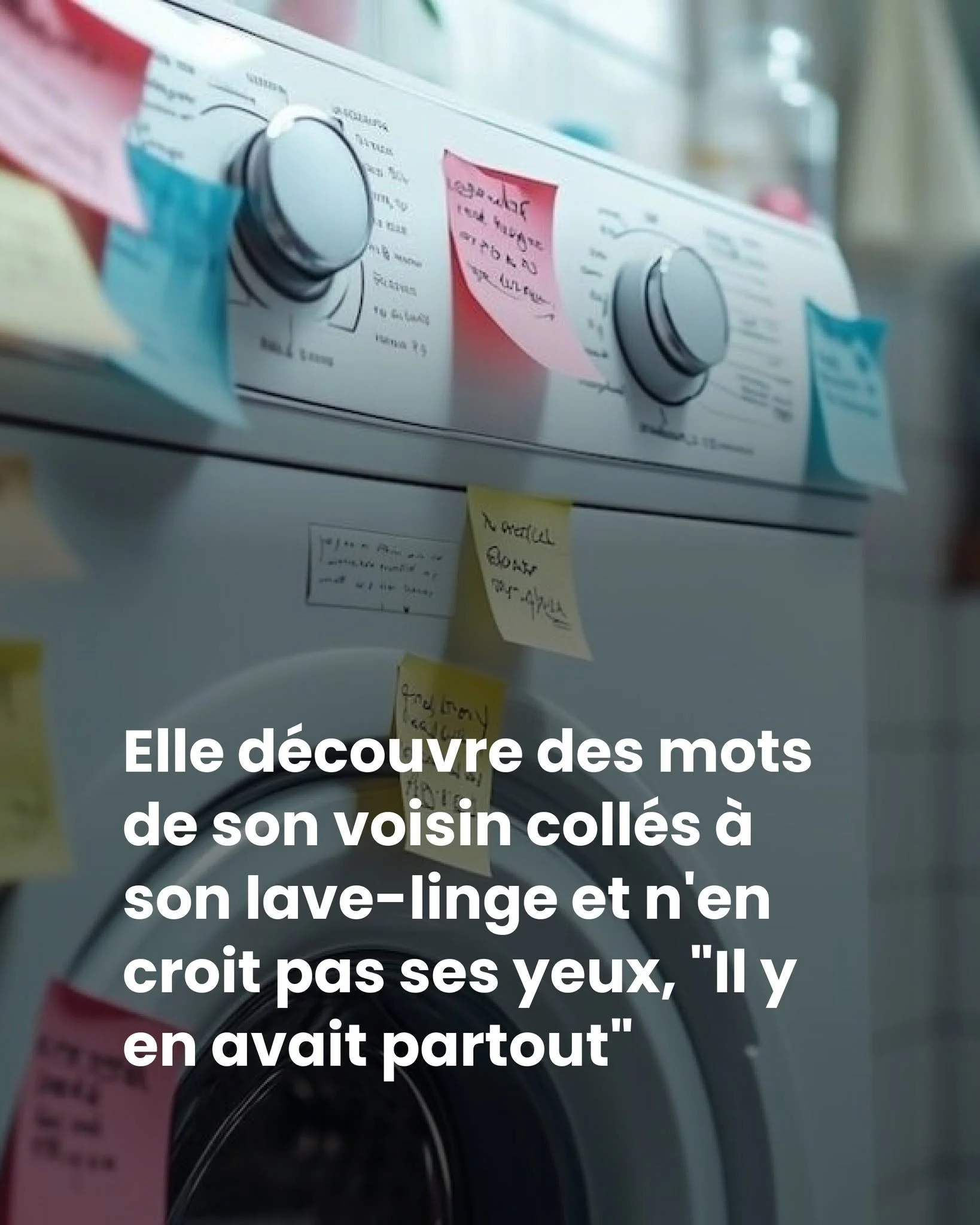 Des dizaines de post-its sur le lave-linge : le message du voisin en colère