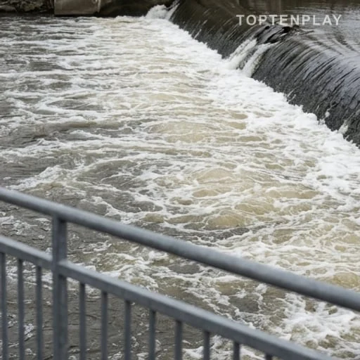 Courant puissant près d’un barrage et sécurité