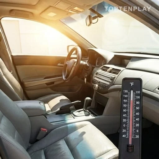 Habitacle de voiture surchauffé, risque santé