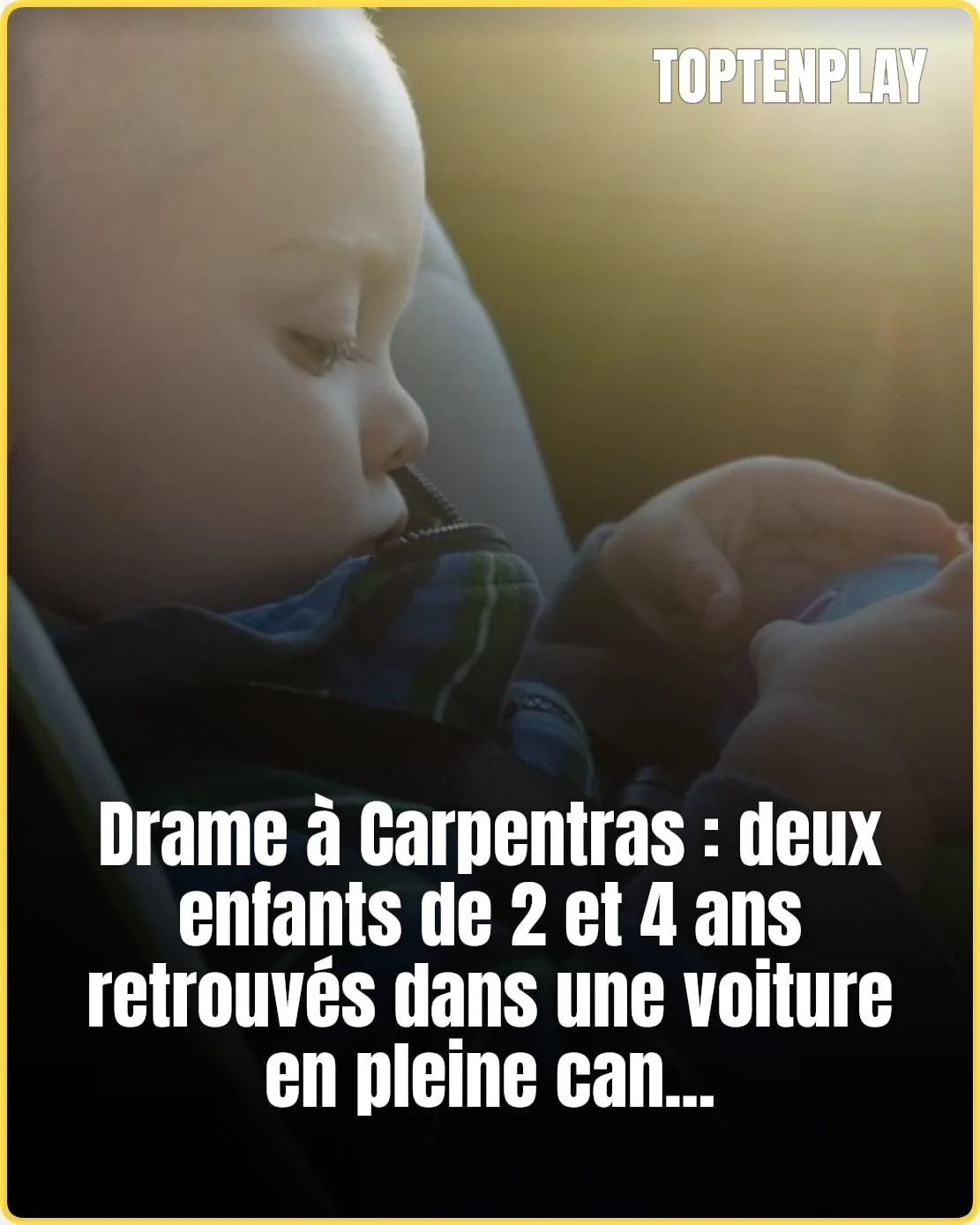 Deux enfants morts dans une voiture : l’hypothèse canicule