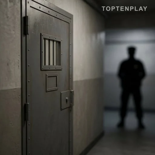 Porte d’isolement dans un établissement de justice