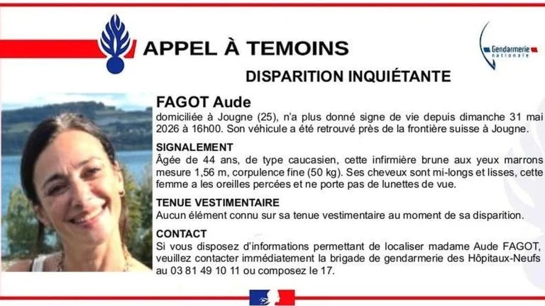Disparition à Jougne : appel à témoins pour retrouver Aude F.