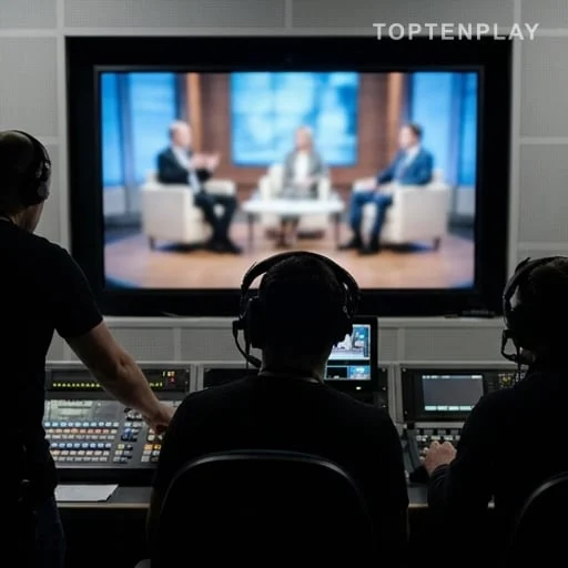 Plateau télé flou lors d’une affaire de justice