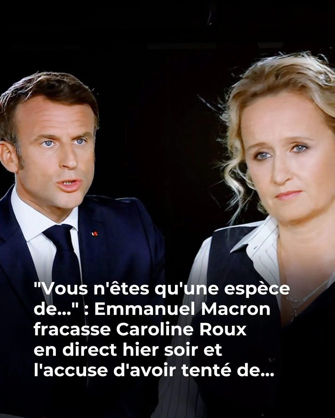 «Écoutez-moi» : Macron recadre Caroline Roux en direct sur France 2