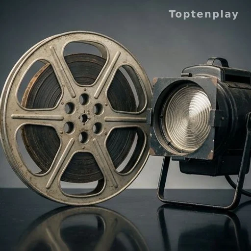 Bobine de film et projecteur de scène symbolisant la séparation entre cinéma et spectacle vivant