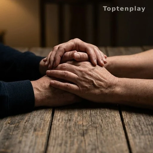 Mains de parents enlacées, symbolisant la détresse familiale après une trahison