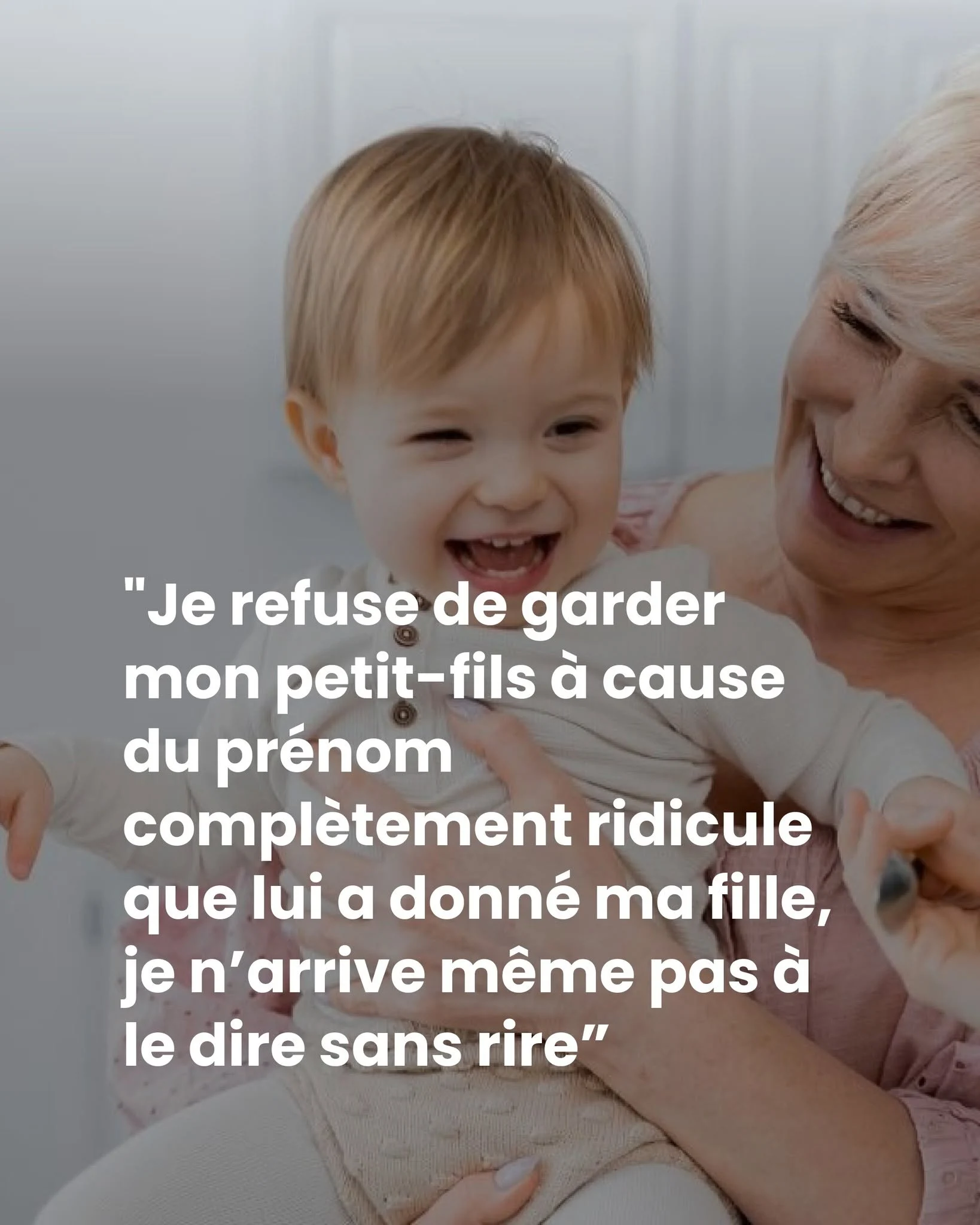 Elle refuse de garder son petit-fils à cause de son prénom : Wolfie