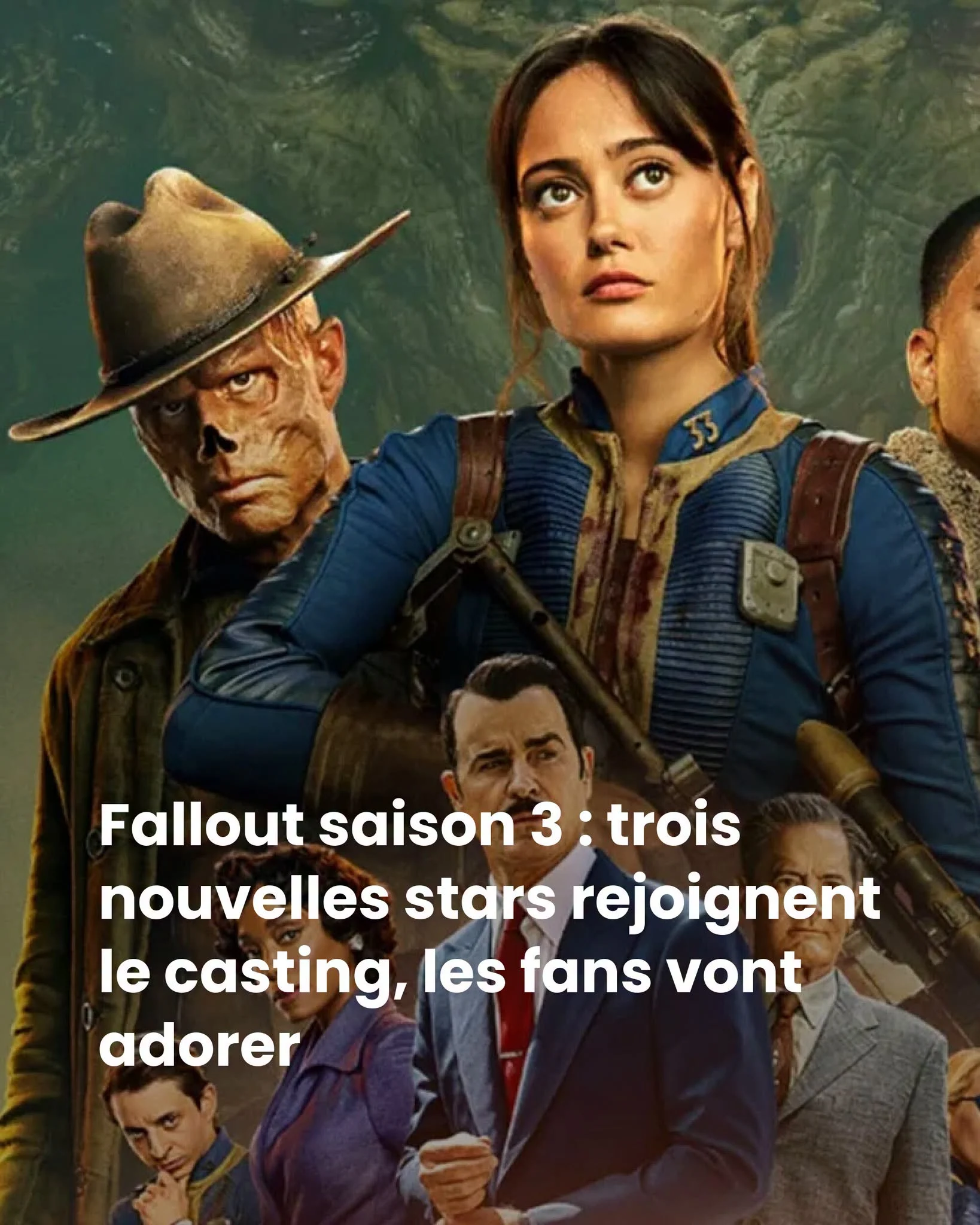 Fallout saison 3 : Manny Jacinto, Emily Mortimer et Thomasin McKenzie au casting