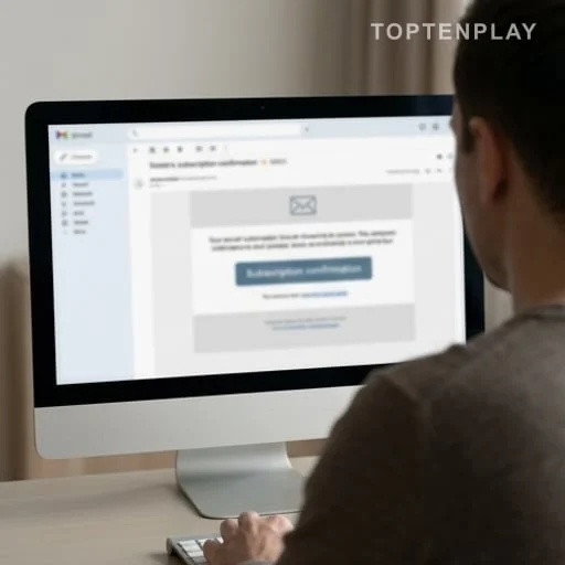 E-mail de phishing affiché sur un ordinateur