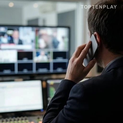 Régie télévisée pendant un appel en direct