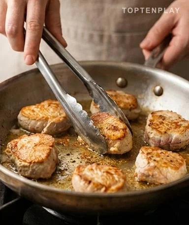 Prépare la viande avant même d'allumer le feu