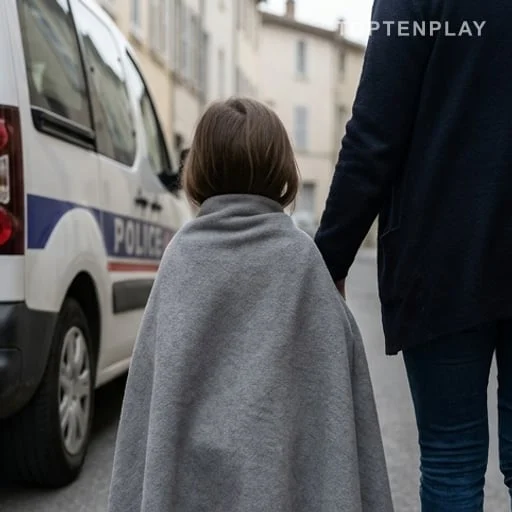 Enfant mise en sécurité après les recherches