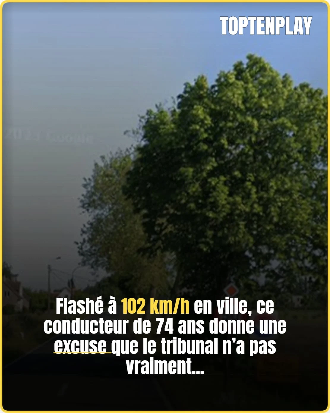 Flashé à 102 km/h en ville, il invoque une diarrhée