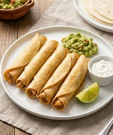 Flautas de Poulet à l'Air Fryer