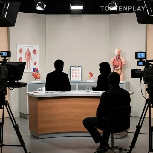 Studio d’émission consacré à la santé