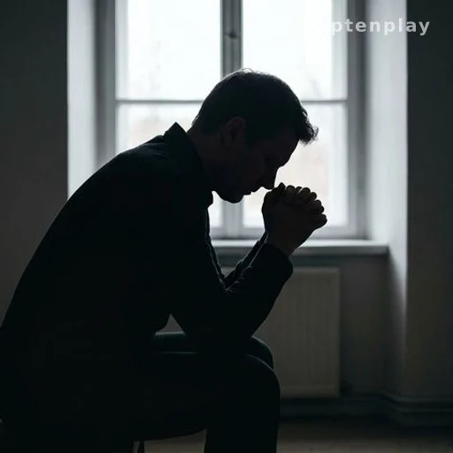 Silhouette d'une personne seule face à une fenêtre, évoquant le deuil et la maladie