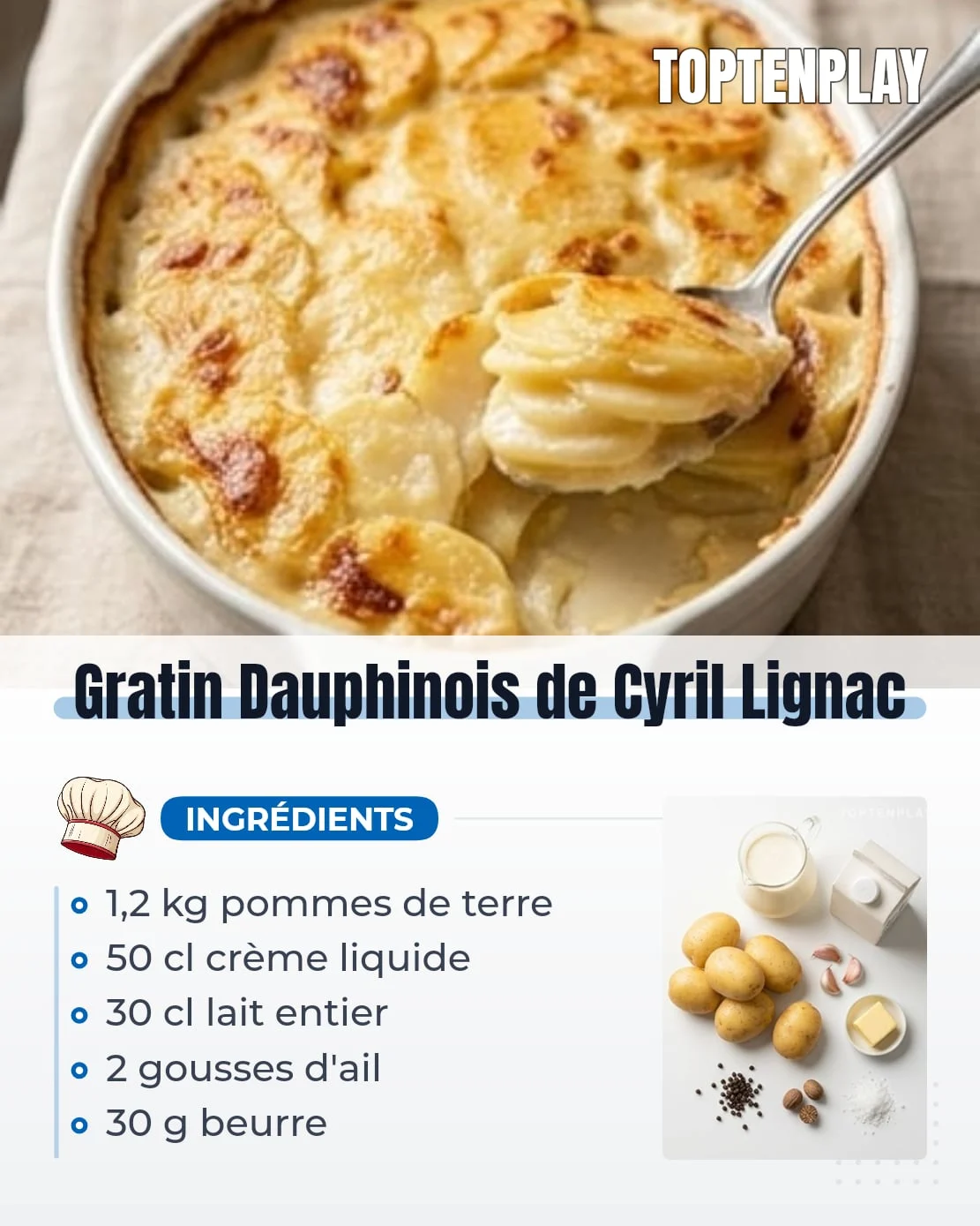 Gratin Dauphinois de Cyril Lignac