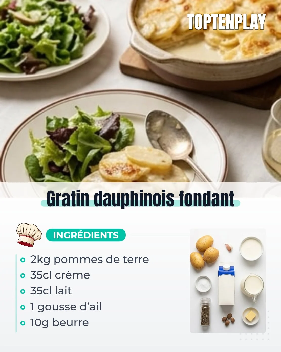 Gratin dauphinois fondant