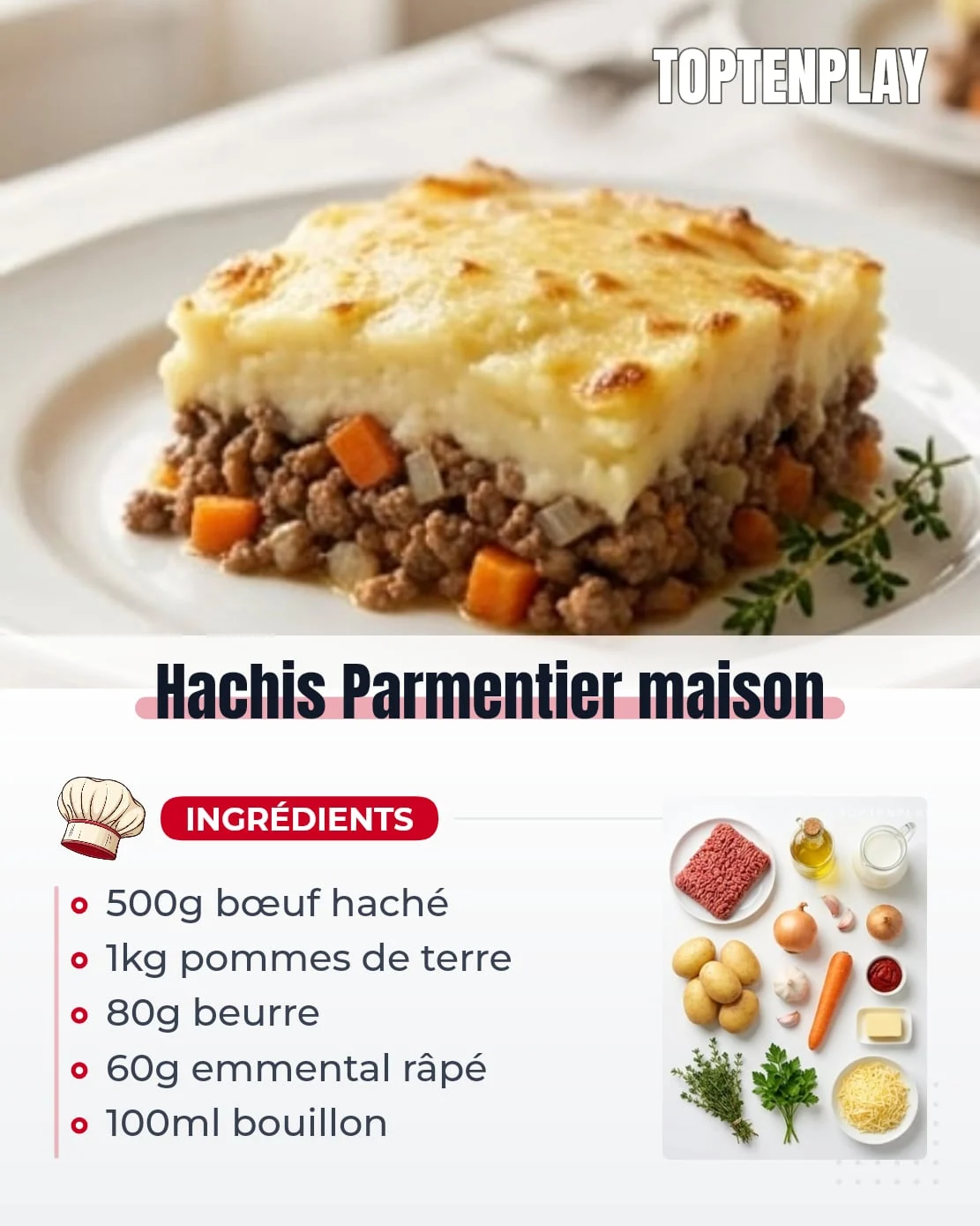 Hachis Parmentier maison