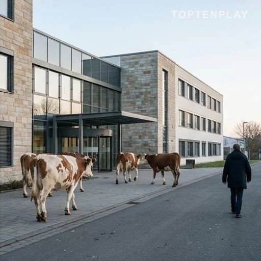 Vaches près d’un hôpital, enjeu de sécurité