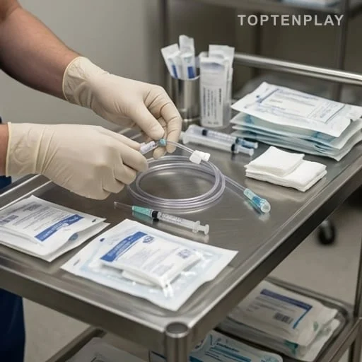 Matériel médical évoquant une injection létale