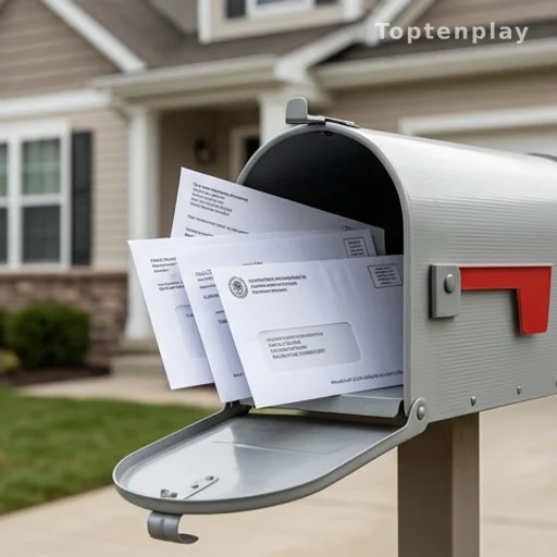 boîte aux lettres avec avis de taxe foncière exonération retraité